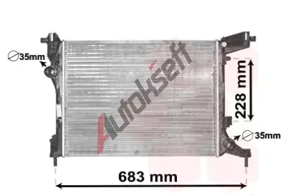 VAN WEZEL Chladi� vody VAW 17002413, 17002413