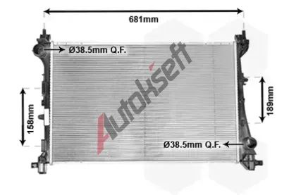 VAN WEZEL Chladi vody VAW 17002420, 17002420