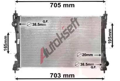 VAN WEZEL Chladi vody VAW 17002449, 17002449
