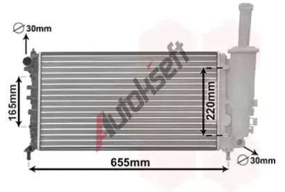VAN WEZEL Chladi vody VAW 17002999, 17002999