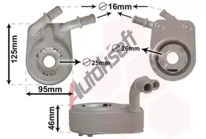VAN WEZEL Chladi oleje *** IR PLUS *** VAW 17003458, 17003458