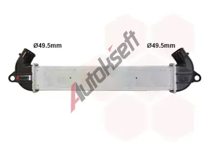VAN WEZEL Chladič vzduchu intercooler VAW 17004271, 17004271 VAN WEZEL Chladič vzduchu intercooler VAW 17004271, 17004271