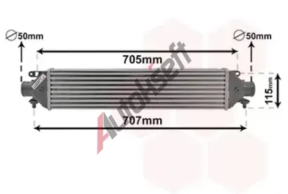 VAN WEZEL Chladi vzduchu intercooler VAW 17004321, 17004321