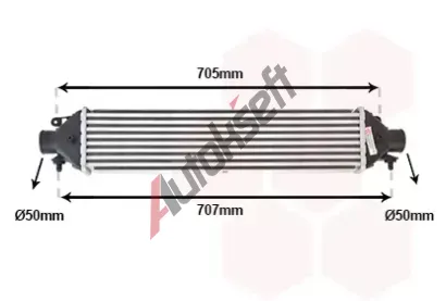 VAN WEZEL Chladi vzduchu intercooler VAW 17004392, 17004392