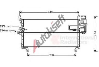 VAN WEZEL Kondenzátor klimatizace VAW 17005168, 17005168 VAN WEZEL Kondenzátor klimatizace VAW 17005168, 17005168
