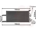 Kondenztor klimatizace VAN WEZEL ‐ VAW 17005215