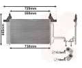 Kondenztor klimatizace VAN WEZEL ‐ VAW 17005253