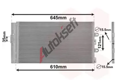 VAN WEZEL Kondenztor - klimatizace VAW 17005298, 17005298