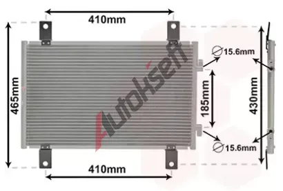 VAN WEZEL Kondenztor - klimatizace VAW 17005302, 17005302
