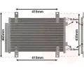 Kondenztor klimatizace VAN WEZEL ‐ VAW 17005351