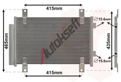 VAN WEZEL Kondenztor - klimatizace VAW 17005351, 17005351