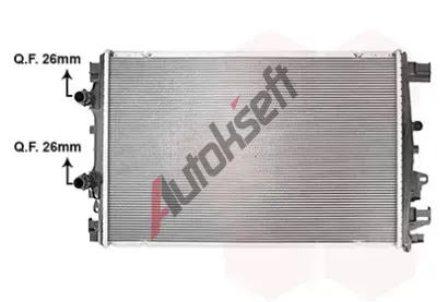 VAN WEZEL Chladič vody VAW 17012718, 17012718 VAN WEZEL Chladič vody VAW 17012718, 17012718