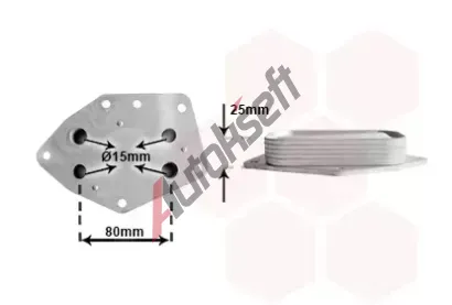 VAN WEZEL Chladi oleje VAW 17013707, 17013707