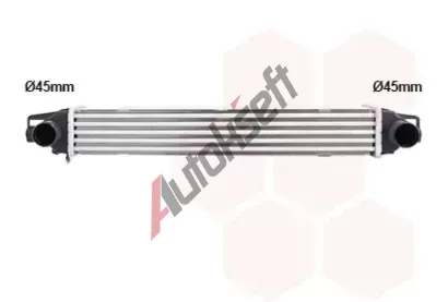 VAN WEZEL Chladič vzduchu intercooler VAW 17014712, 17014712 VAN WEZEL Chladič vzduchu intercooler VAW 17014712, 17014712