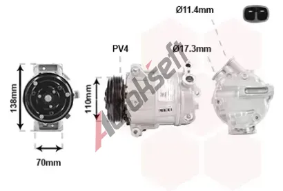 VAN WEZEL Kompresor klimatizace VAW 1701K703, 1701K703