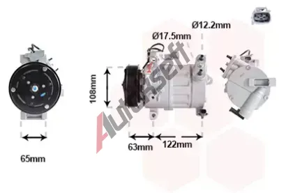 VAN WEZEL Kompresor klimatizace VAW 1701K708, 1701K708 VAN WEZEL Kompresor klimatizace VAW 1701K708, 1701K708