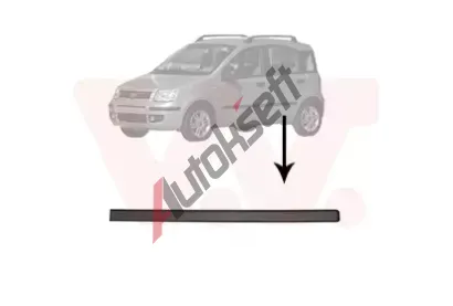 VAN WEZEL Ozdobná/ochranná lišta - dveře VAW 1709425, 1709425 VAN WEZEL Ozdobná/ochranná lišta - dveře VAW 1709425, 1709425