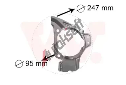 VAN WEZEL Ochrann plech proti rozstikovn - brzdov kotou VAW 1754371, 1754371