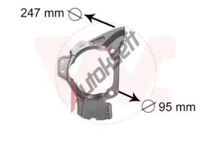 VAN WEZEL Ochrann plech proti rozstikovn - brzdov kotou VAW 1754372, 1754372