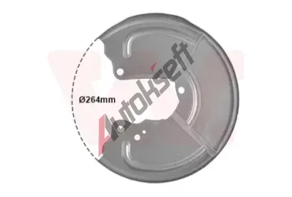 VAN WEZEL Ochrann plech proti neistotm brzdovho kotoue VAW 1754373, 1754373