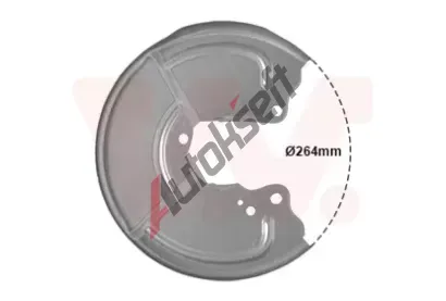 VAN WEZEL Ochrann plech proti neistotm brzdovho kotoue VAW 1754374, 1754374