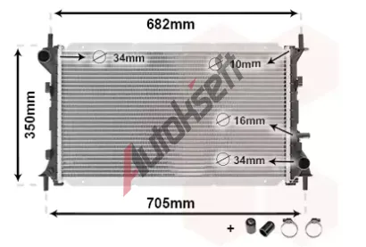 VAN WEZEL Chladi vody VAW 18002265, 18002265