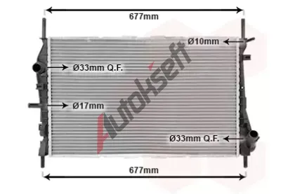 VAN WEZEL Chladi vody VAW 18002376, 18002376