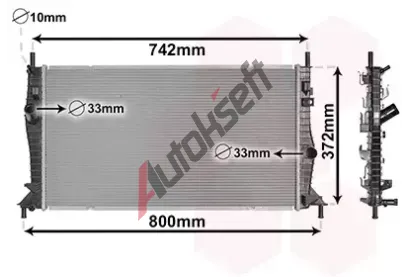 VAN WEZEL Chladi vody VAW 18002596, 18002596