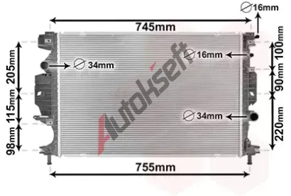 VAN WEZEL Chladi vody VAW 18002642, 18002642