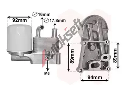 VAN WEZEL Chladi oleje VAW 18003598, 18003598