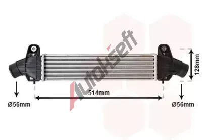 VAN WEZEL Chladi vzduchu intercooler VAW 18004341, 18004341