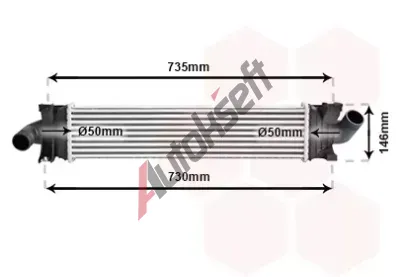 VAN WEZEL Chladi vzduchu intercooler VAW 18004366, 18004366