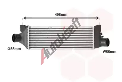 VAN WEZEL Chladi vzduchu intercooler VAW 18004385, 18004385