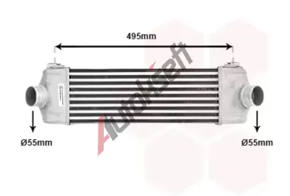 VAN WEZEL Chladi vzduchu intercooler VAW 18004406, 18004406