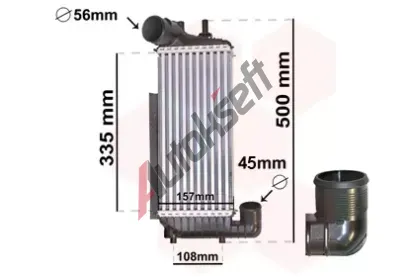 VAN WEZEL Chladi vzduchu intercooler VAW 18004471, 18004471