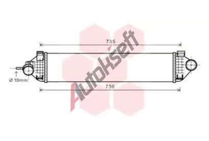 VAN WEZEL Chladi vzduchu intercooler VAW 18004473, 18004473