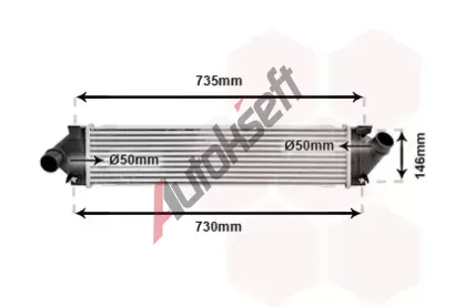 VAN WEZEL Chladi vzduchu intercooler VAW 18004480, 18004480