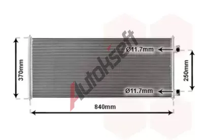 VAN WEZEL Kondenztor - klimatizace VAW 18005303, 18005303