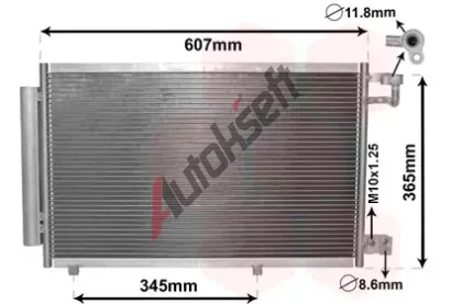 VAN WEZEL Kondenztor - klimatizace VAW 18005439, 18005439