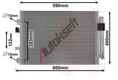 VAN WEZEL Kondenztor klimatizace VAW 18005484, 18005484