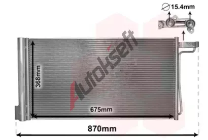 VAN WEZEL Kondenztor klimatizace VAW 18005485, 18005485