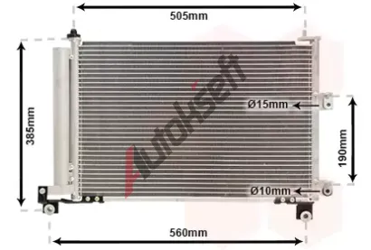 VAN WEZEL Kondenztor klimatizace VAW 18005486, 18005486