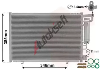 VAN WEZEL Kondenztor klimatizace VAW 18005490, 18005490