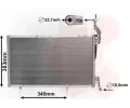 Kondenztor klimatizace VAN WEZEL ‐ VAW 18005590