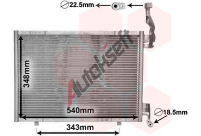 VAN WEZEL Kondenztor klimatizace VAW 18005593, 18005593