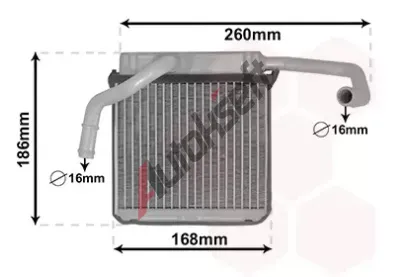 VAN WEZEL Vmnk tepla vnitnho vytpn VAW 18006607, 18006607
