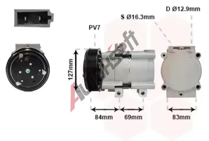 VAN WEZEL Kompresor - klimatizace VAW 1800K167, 1800K167