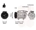 Kompresor klimatizace VAN WEZEL ‐ VAW 1800K393
