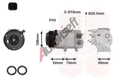 VAN WEZEL Kompresor - klimatizace VAW 1800K415, 1800K415