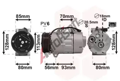 VAN WEZEL Kompresor klimatizace VAW 1800K416, 1800K416